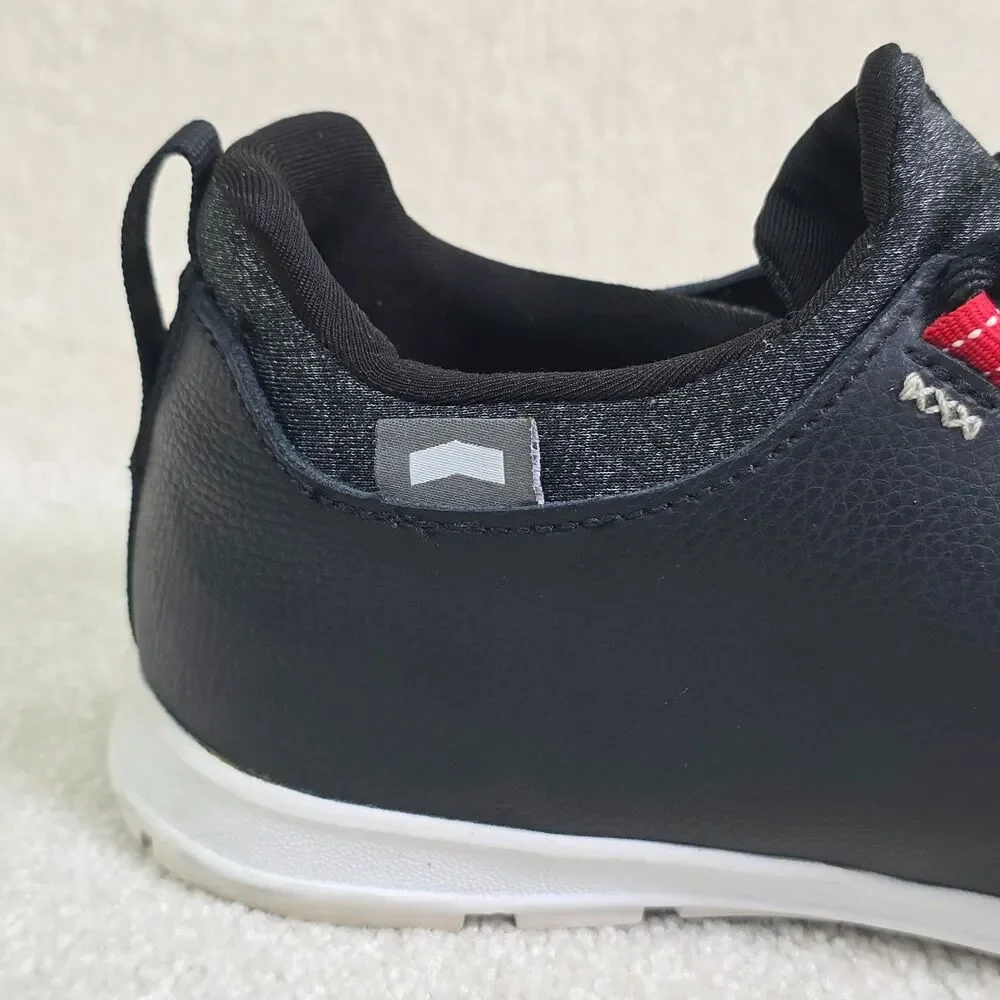 TRUE linkswear Original 1.2 Black Leather Golf Shoes Sneakers Men Size 9